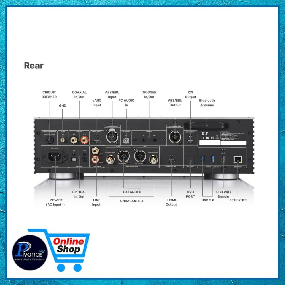 เครื่องเล่นเสียง HIFI ROSE : RS-151 (BLACK)